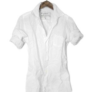 Frank & Eileen White Button Down Shirt Size Small